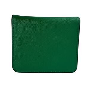 Mini Saffiano Bifold Wallet Kelly Green